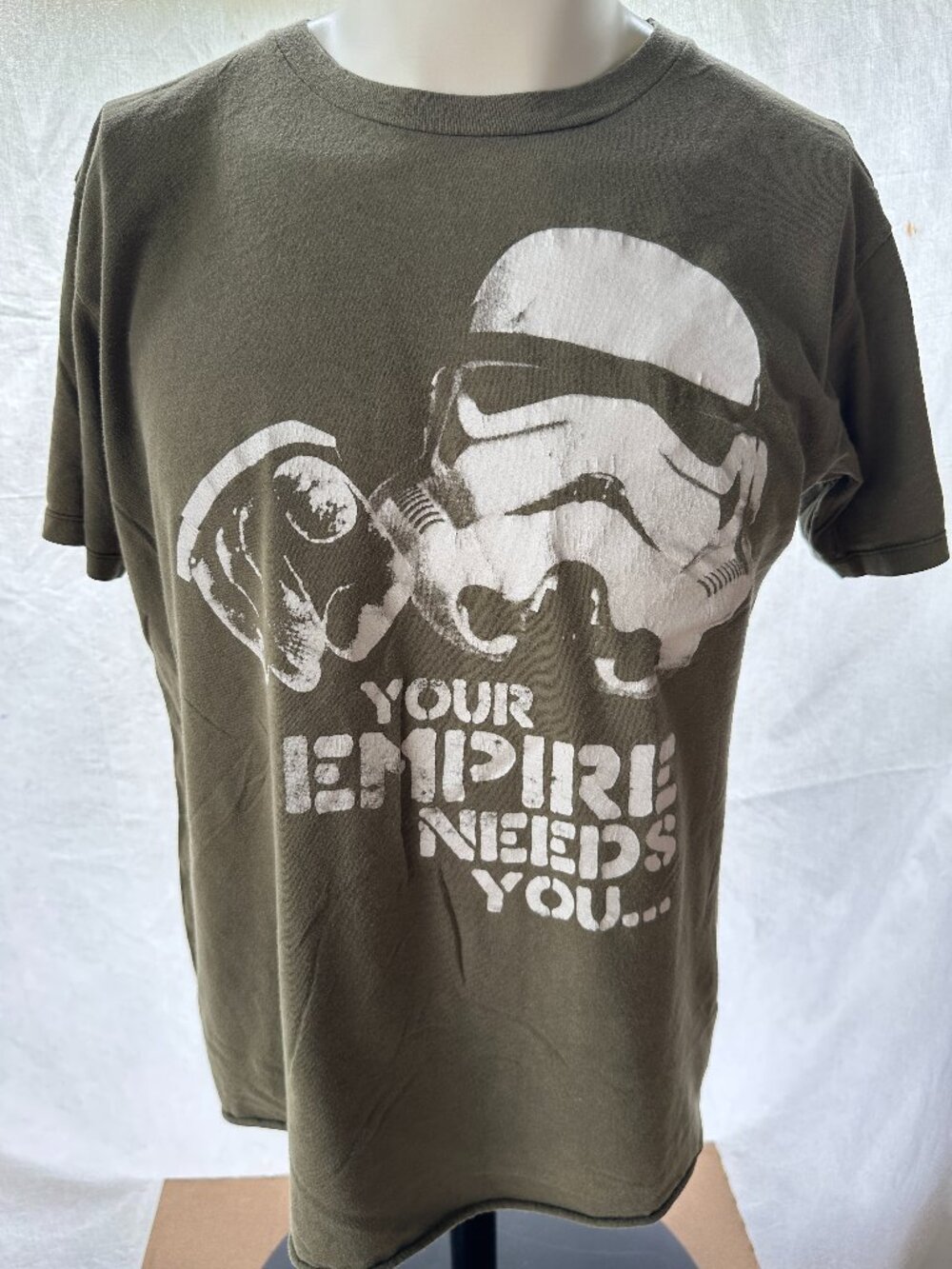 Star Wars Stormtrooper Your Empire Needs You Men's Green T Shirt Size Medium Luc